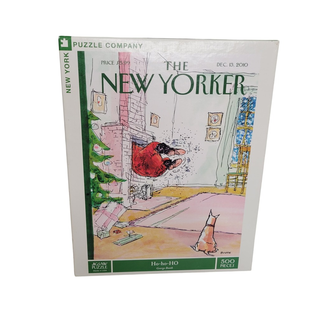 The New Yorker Puzzle 500 Pieces Ho Ho Ho George‎ Booth Holiday Santa